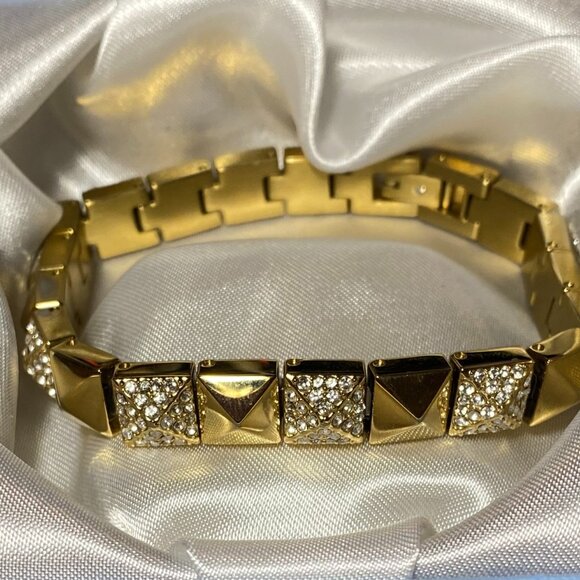 Michael Kors Gold Tone Link Bracelet - Picture 7 of 16